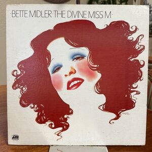 Vintage 1972 Bette Midler: The Divine Miss M Vinyl Record on Atlantic Records